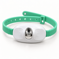 Mint adjustable pet collar with white module